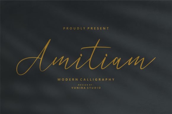 Amitiam: A Modern Script Font for the Discerning Designer