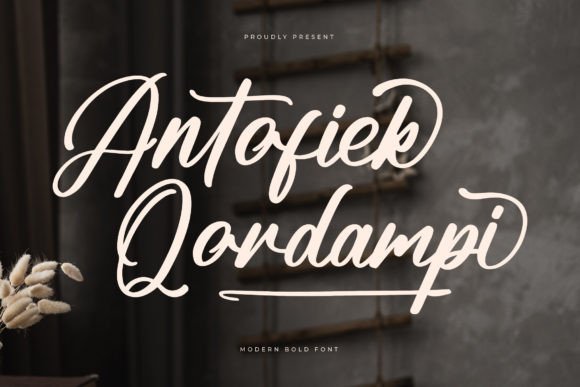 Antofiek Qordampi: A Modern Script Font for Web Branding