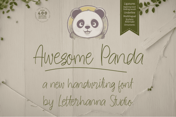 Awesome Panda: Your Playful Script Font for Engaging Digital Campaigns