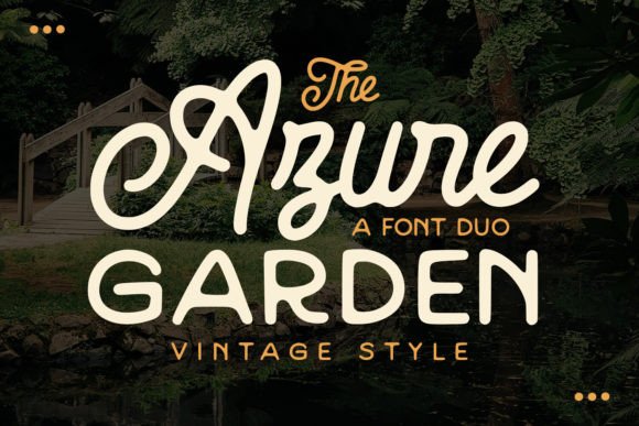 Azure Garden: A Font That Elevates Campaign Visuals