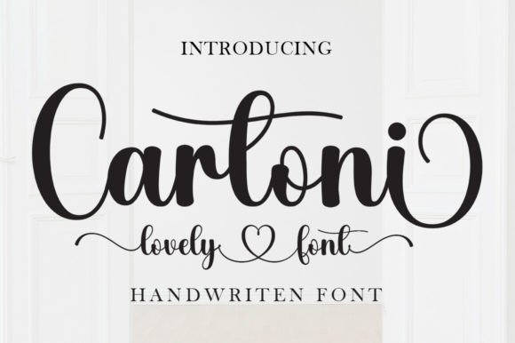 Cartoni: A Script Font for Sophisticated Crafts and Products