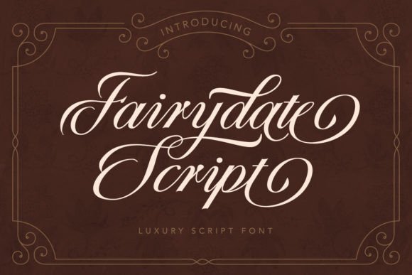 Fairydate: The Editorial Script Font for Elegant Publications