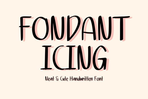 Fondant Icing: The Handwritten Font That Crafts Your Digital Tone