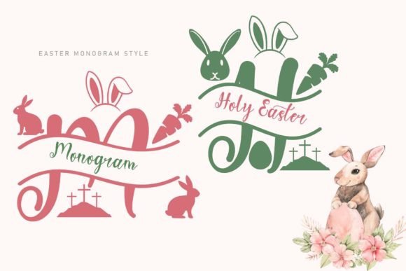 Holy Easter Monogram: The Perfect Font for Crafters