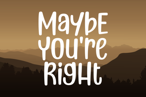 Maybe You're Right: A Font for Joyful Editorial Design