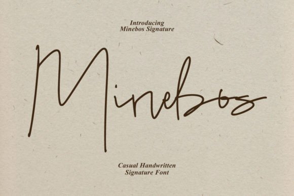 Minebos: A Script Font Built for Memorable Campaigns