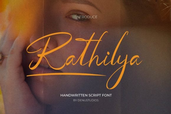Rathilya: A Script Font for Elegant Brand Identity