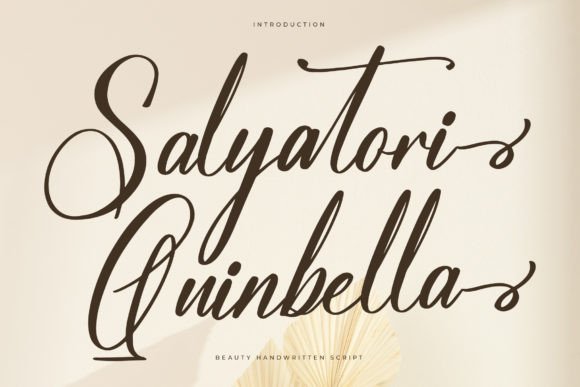 Salyatori Quinbella: A Premium Script Font for Elegant Marketing