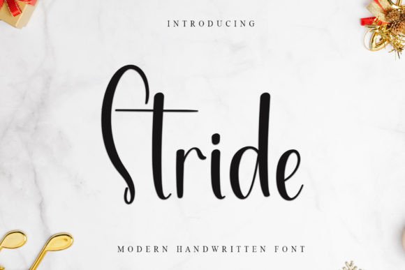 Stride: A Festive Font for Digital Branding and Web Design