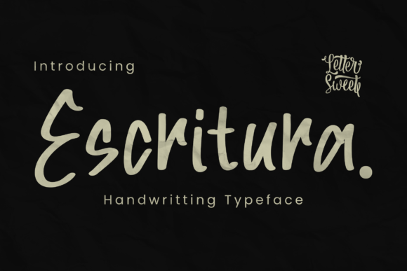 The Natural Charm of Escritura, a Hand-Drawn Script Font