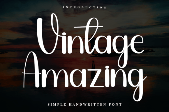 The Vintage Amazing Font: Your Brand’s Friendly Signature