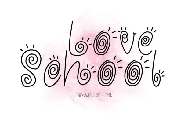 The Whimsical Charm of Love School Font for Editorial Design