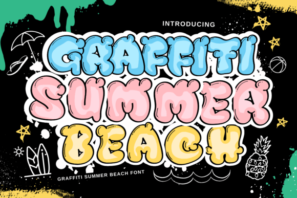 Using Graffiti Summer Beach Font for Digital Brand Expression