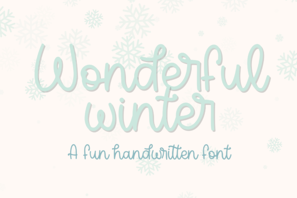 Wonderful Winter: A Calm, Editorial Font for Seasonal Projects